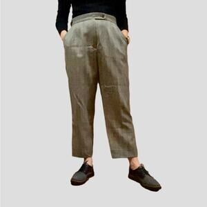 Harve Benard Vintage Gray Stripe Wool Trousers Womens 12 Petite